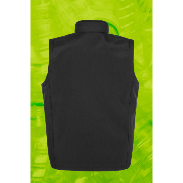 Gerecycleerde heren softshell-bodywarmer Black S Gerecycleerde heren softshell-bodywarmer Black S