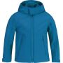 Kids´ Hooded Softshell Jacket azure 5-6 Y