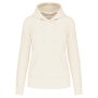 Ecologische damessweater met capuchon Coconut Milk M