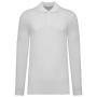 Bio180 piqué herenpolo lange mouwen White XS