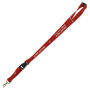 Lanyards - 1 kleur bedrukt met trigger clip, veiligheids clip & plastic buckle 20 mm rood