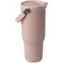 Bronx 900 ml RCS gecertificeerde, vacuüm geïsoleerde beker van gerecycled roestvrij staal en koper met deksel met dubbele functie - Dusty Pink