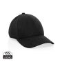 Milo AWARE™ recycled heather 6 paneel cap 200gr, zwart