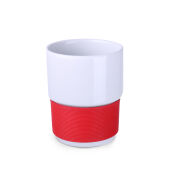 white / red