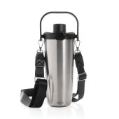 Avira Ayala RCS R-RVS duosip afsluitbare crossbody tumbler, zilver