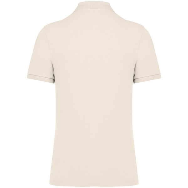 Ecologische herenpolo in piquétricot Ivory M