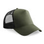 Kinderpet in mesh, verstelbaar aan de achterkant. Olive Green / Black One Size