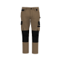 Tweekleurige heren werkbroek Camel / Black 44 FR
