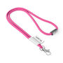 Polyester 2-kleurige koord-lanyard met full color label