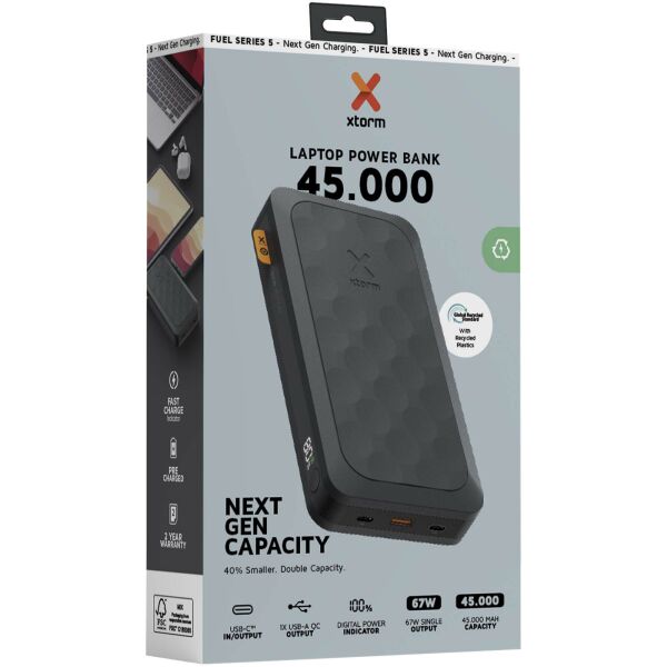 Xtorm FS5451 Fuel Series powerbank 45.000 mAh 67 W - Middernachtzwart Xtorm FS5451 Fuel Series powerbank 45.000 mAh 67 W - Middernachtzwart