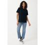 IQONIQ Kakadu relaxed gerecycled katoen t-shirt, zwart (XXS)