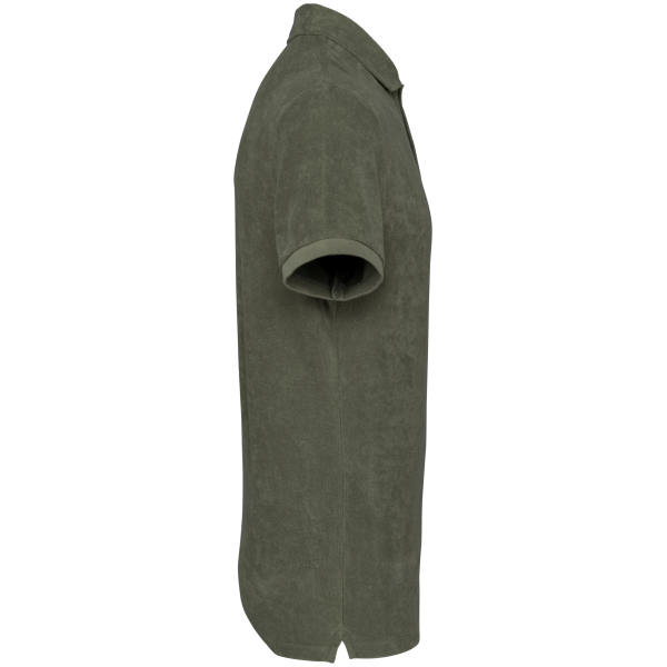 Ecologische badstof herenpolo Organic Khaki XS Ecologische badstof herenpolo Organic Khaki XS