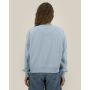 Stella Alma Vintage - Garment-dyed crewneck sweatshirt met een vrouwelijk cut - G. Dyed Blue Stone (XS)