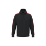 Uniseks tweekleurige teamwear hoodie Black / Sporty Red XS