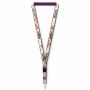 Afneembare polyester keycord met gesublimeerde satijnen overlay