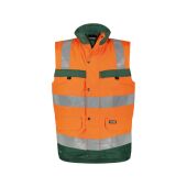 Fluo-oranje/flessengroen