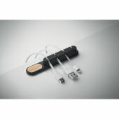 ORDER - Siliconen kabelorganizer - Zwart