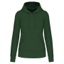Ecologische damessweater met capuchon Forest Green XS