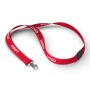 Polyester lanyard met reflecterende draden Polyester lanyard met reflecterende draden
