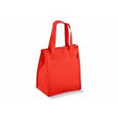 R-PET koeltas, non-woven, 23 x 15 x 27,5 cm, 75 g/m² - Rood