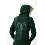 IQONIQ Jasper gerecycled katoen hoodie, forest green (L)