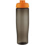 H2O Active® Eco Tempo drinkfles van 700 ml met klapdeksel - Oranje/Charcoal