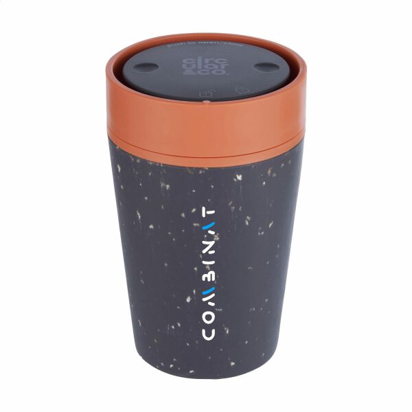 Circular&Co Recycled Coffee Cup 227 ml Kaffeebecher - grau/orange Circular&Co Recycled Coffee Cup 227 ml Kaffeebecher - grau/orange
