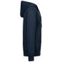 Gerecycled sweater met rits en capuchon uniseks Navy 5XL