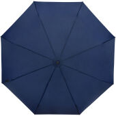 Birgit 21'' opvouwbare windproof gerecyclede PET-paraplu - Marineblauw