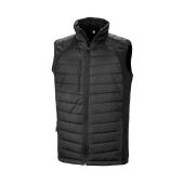 Black compass gewatteerde softshell bodywarmer Black/Black 4XL