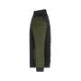 Men's Padded Hybrid Jacket black/olive-melange 6XL