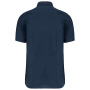 Heren stretch overhemd korte mouwen Navy S Heren stretch overhemd korte mouwen Navy S