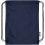 Oriole RPET rugzak met trekkoordsluiting 5L - Marineblauw