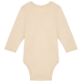 Baby body van biologisch katoen Light Sand 12M