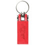Sleutelhanger P02510, Leder, Rood