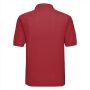 RUS Men Classic Polycotton Polo, Bright Red, XS