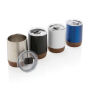 RCS gerecycled roestvrijstalen koffiebeker met kurk, wit