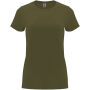 Capri damesshirt met korte mouwen - Militair groen - roly-S Capri damesshirt met korte mouwen - Militair groen - roly-S