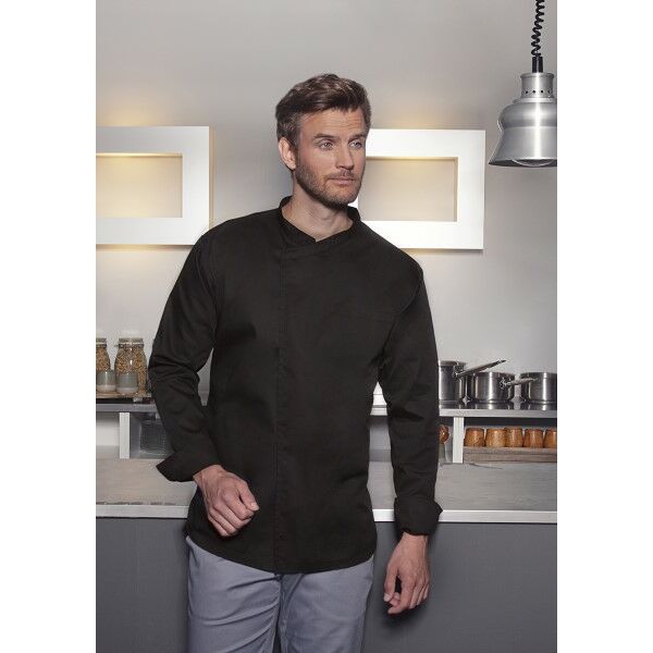 Long-Sleeve Throw-Over Chef Shirt Basic