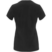 Capri damesshirt met korte mouwen - Zwart - L