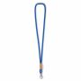Polyester koord-keycord met bamboe plaatje