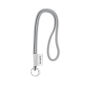 Polyester 2-kleurige koord-lanyard met full color label