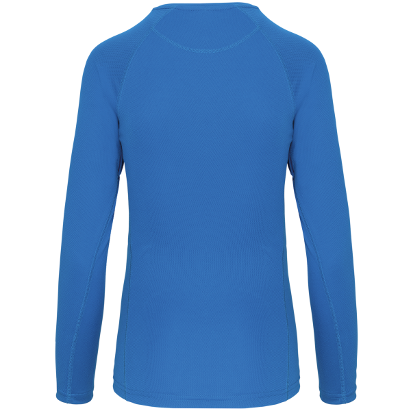 Ladies' long-sleeved sports T-shirt Aqua Blue XL Ladies' long-sleeved sports T-shirt Aqua Blue XL