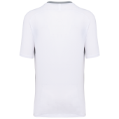 Tweekleurig padel-T-shirt met raglanmouwen voor heren White / Fine Grey XXL
