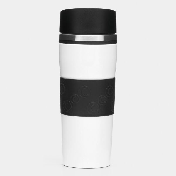 ARABICA - Dubbelwandige isoleerbeker wit, zwart ARABICA - Dubbelwandige isoleerbeker wit, zwart