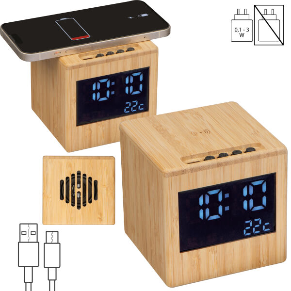 Bluetooth luidspreker met draadloze laadfunctie