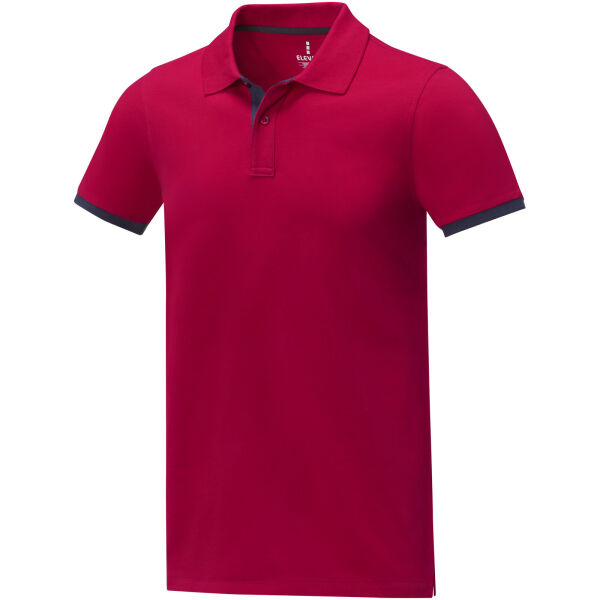 Morgan duotone herenpolo met korte mouwen - Rood - XS Morgan duotone herenpolo met korte mouwen - Rood - XS