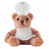 TEDDCHEF - Pluche teddybeer chef-kok - Wit