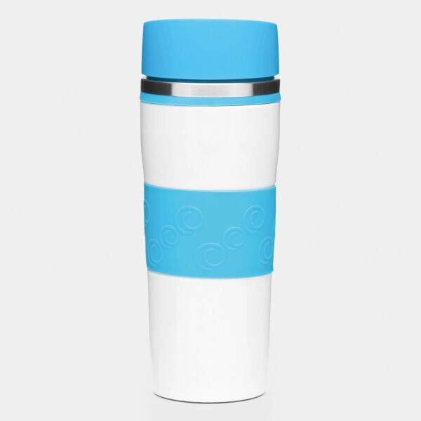 ARABICA - Dubbelwandige isoleerbeker lichtblauw, wit ARABICA - Dubbelwandige isoleerbeker lichtblauw, wit