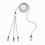 Oplaadkabel CHARGE DISTANCE zilver